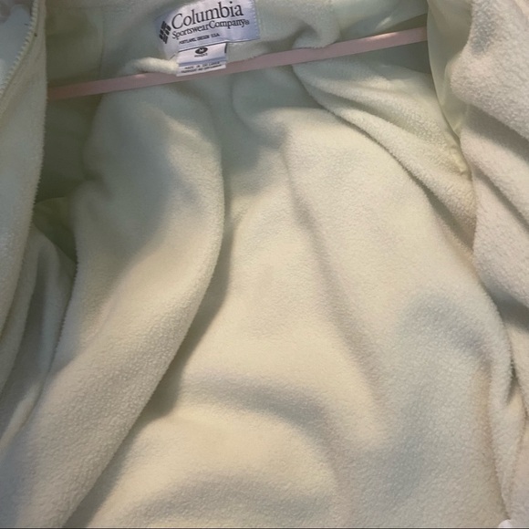 Columbia Jacket Coat Medium Womens Green Teal Hood Zip Weatherproof - Picture 8 of 11